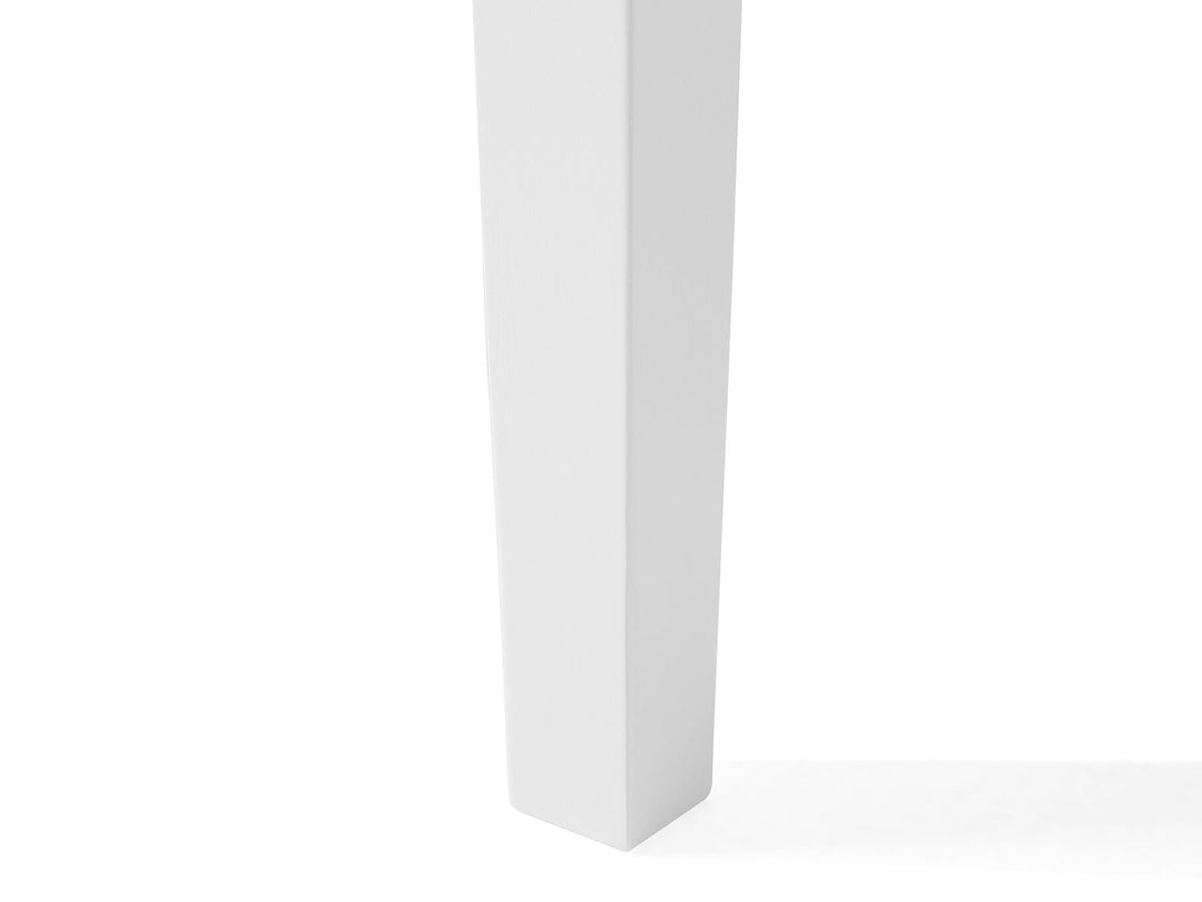 Wooden Dining Table 114 x 68 cm Light Wood and White Georgia