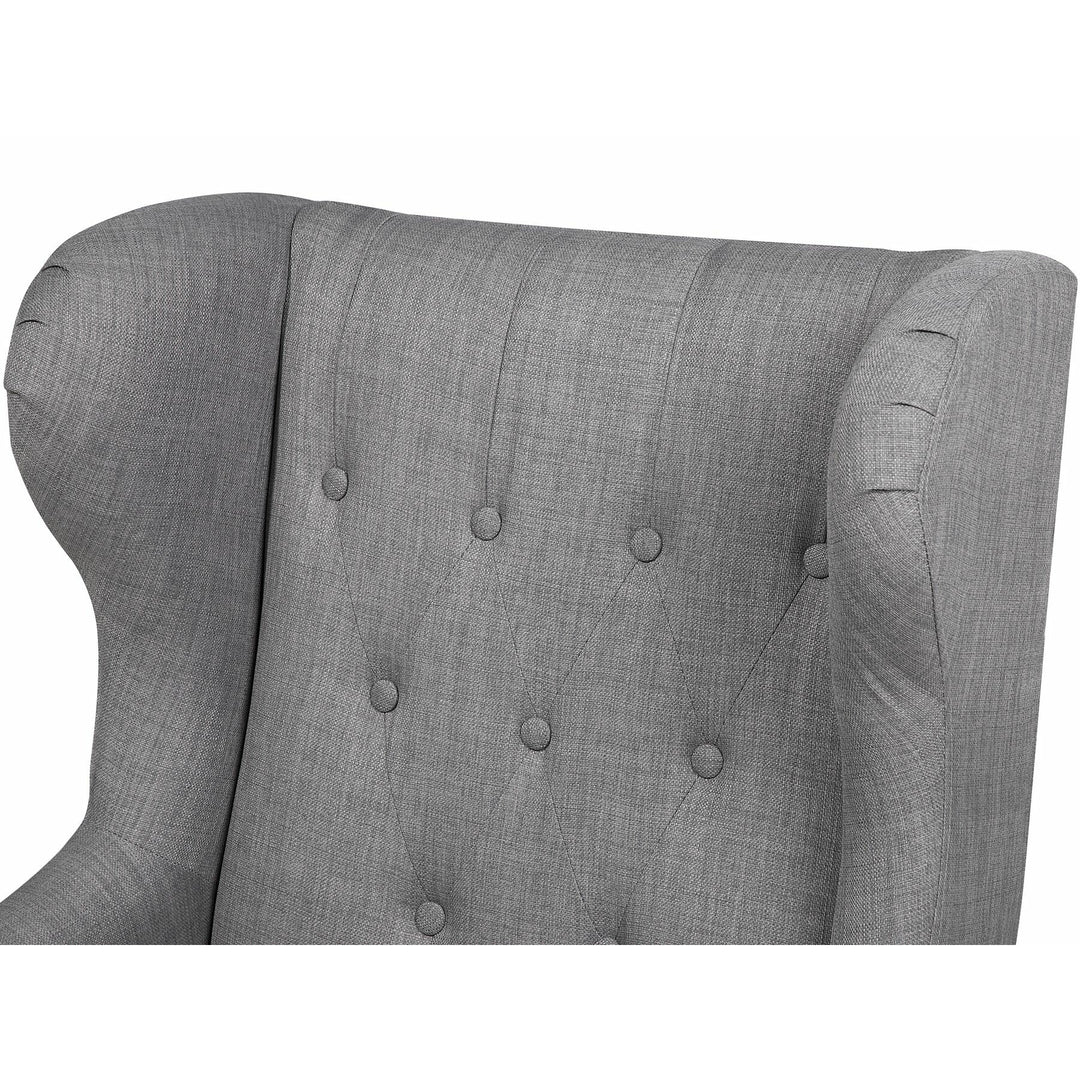 Appleton Velvet Fabric Wingback Chair