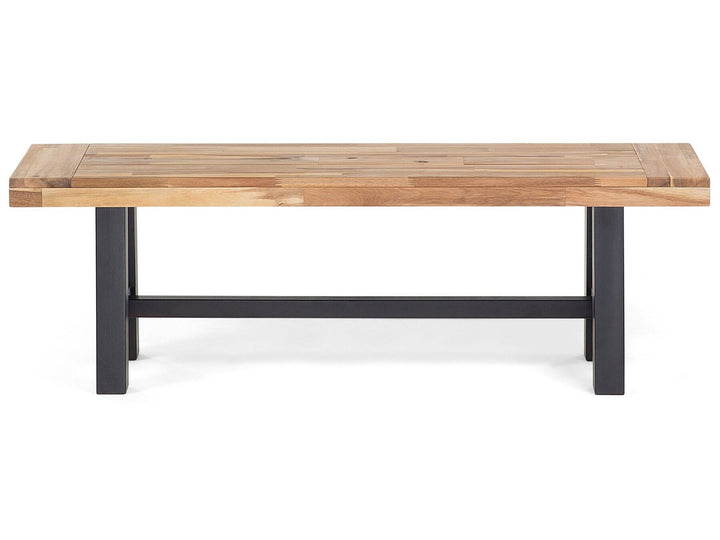 Acacia Wood Bench Black 140 cm Scania