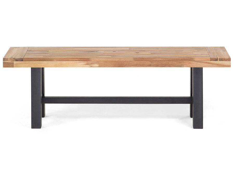 Acacia Wood Bench Black 140 cm Scania