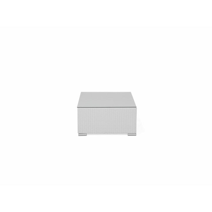XXL Left Hand 8 Seater PE Rattan Garden Lounge Set White