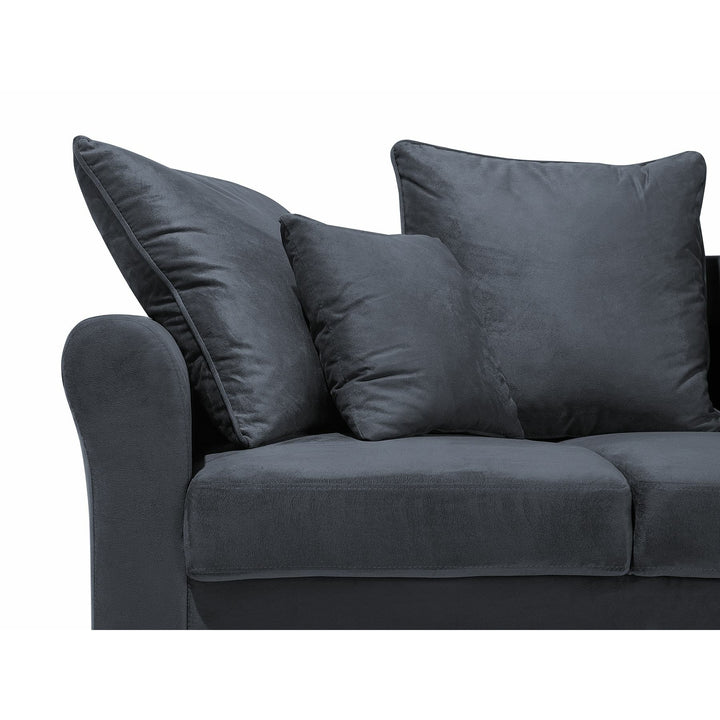 Clovis Three Seater Velvet Sofa