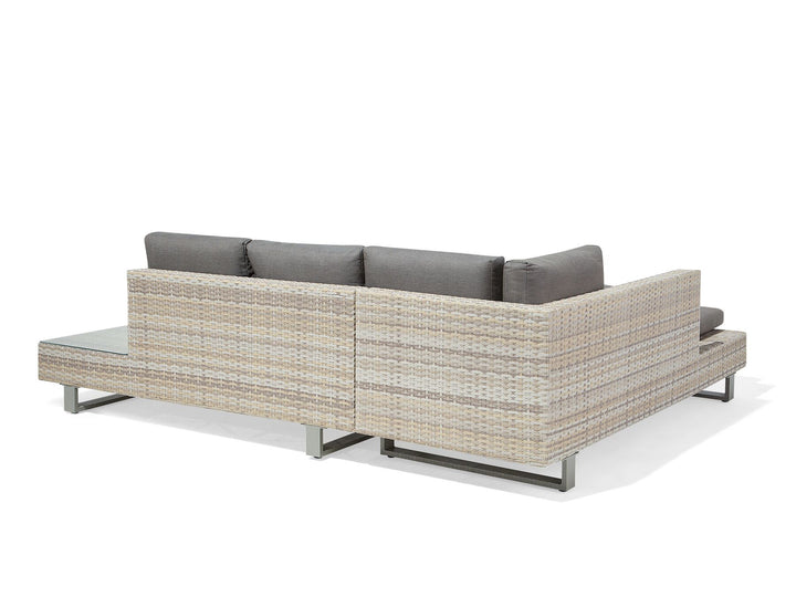 Lanciano 5 Seater PE Rattan Garden Corner Sofa Set