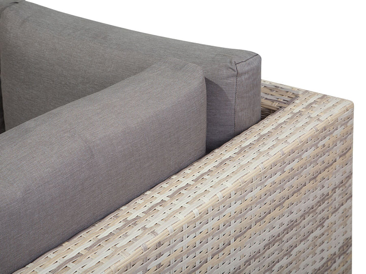 Lanciano 5 Seater PE Rattan Garden Corner Sofa Set