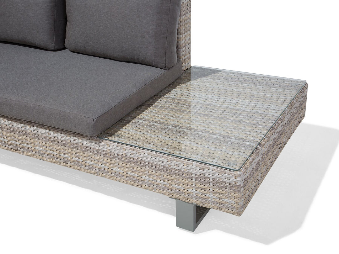 Lanciano 5 Seater PE Rattan Garden Corner Sofa Set