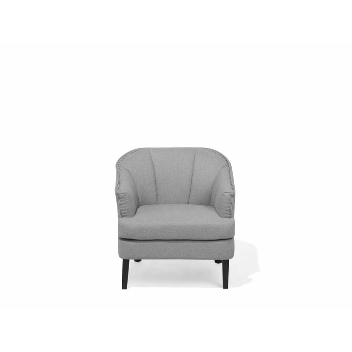 Light Grey Fabric Armchair