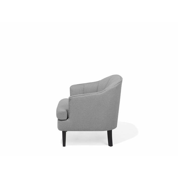Light Grey Fabric Armchair