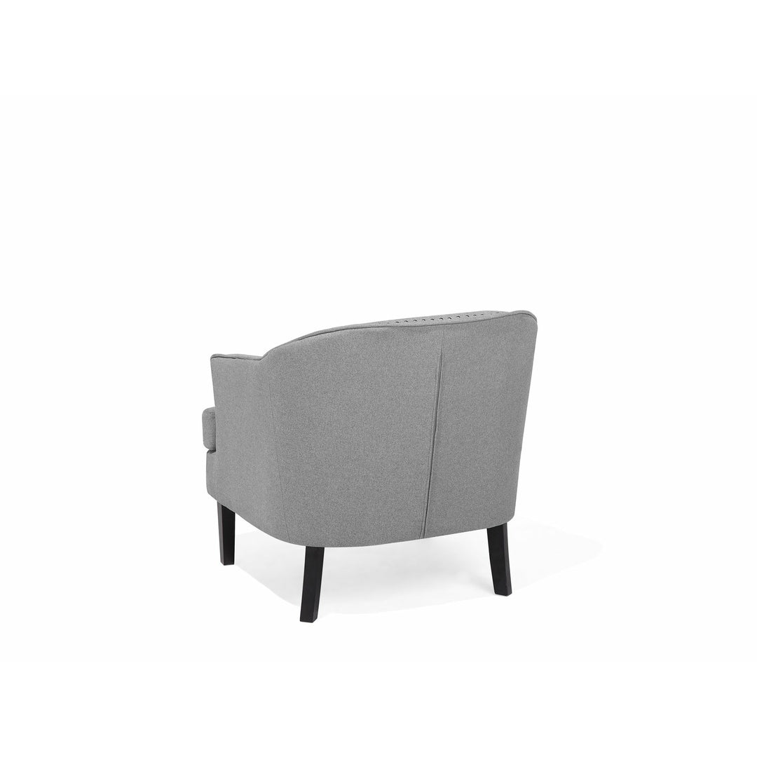 Light Grey Fabric Armchair