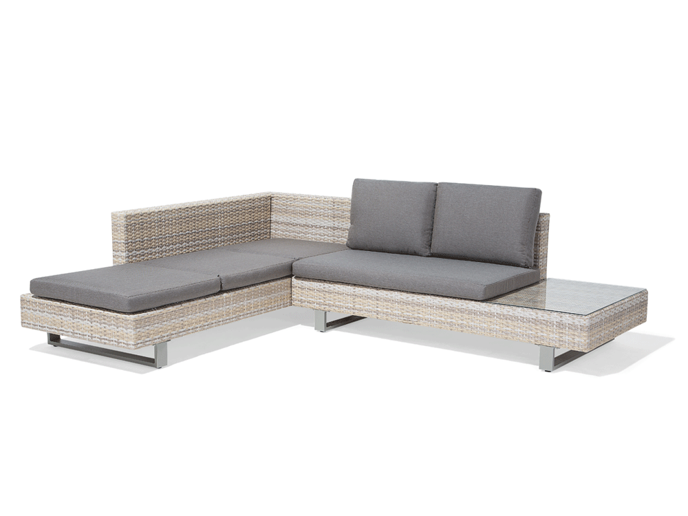 Lanciano 5 Seater PE Rattan Garden Corner Sofa Set
