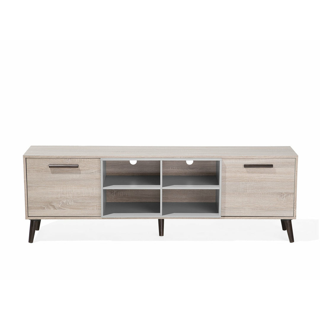 Tansey TV Stand Light Wood with Grey