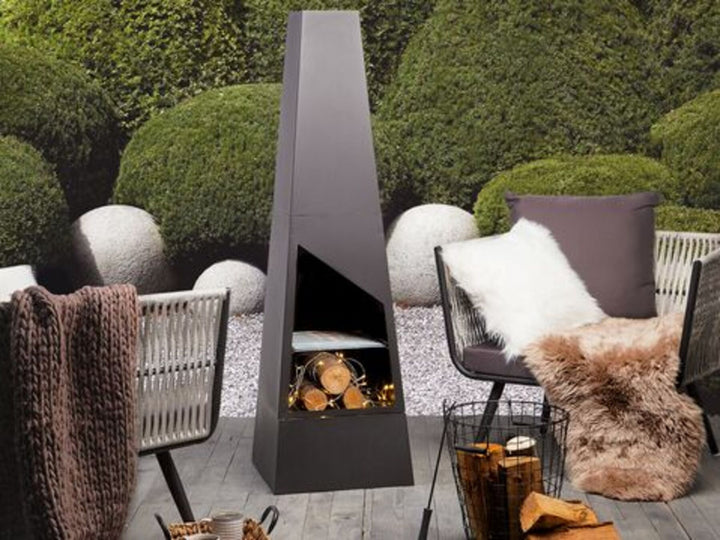 Charcoal Fire Pit Black Yate