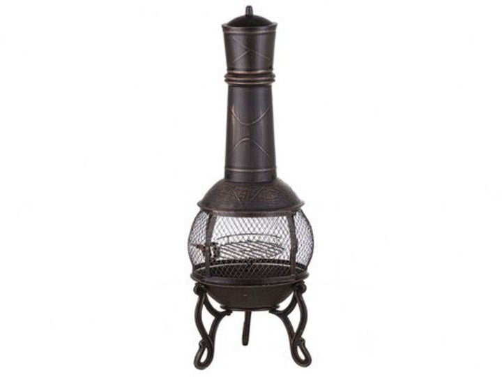 Charcoal Fire Pit Brass Tacora