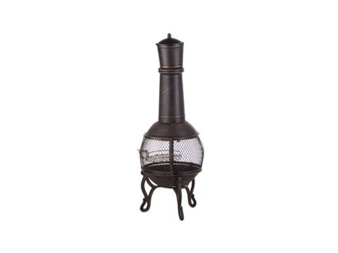 Charcoal Fire Pit Brass Tacora