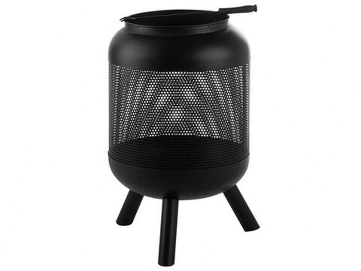 Charcoal Fire Pit Black Veer