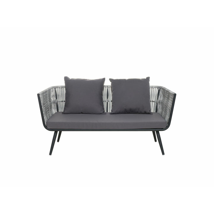 Ragusa 4 Seater PE Rattan Garden Sofa Set Grey