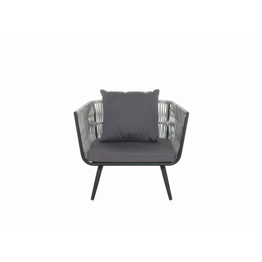 Ragusa 4 Seater PE Rattan Garden Sofa Set Grey