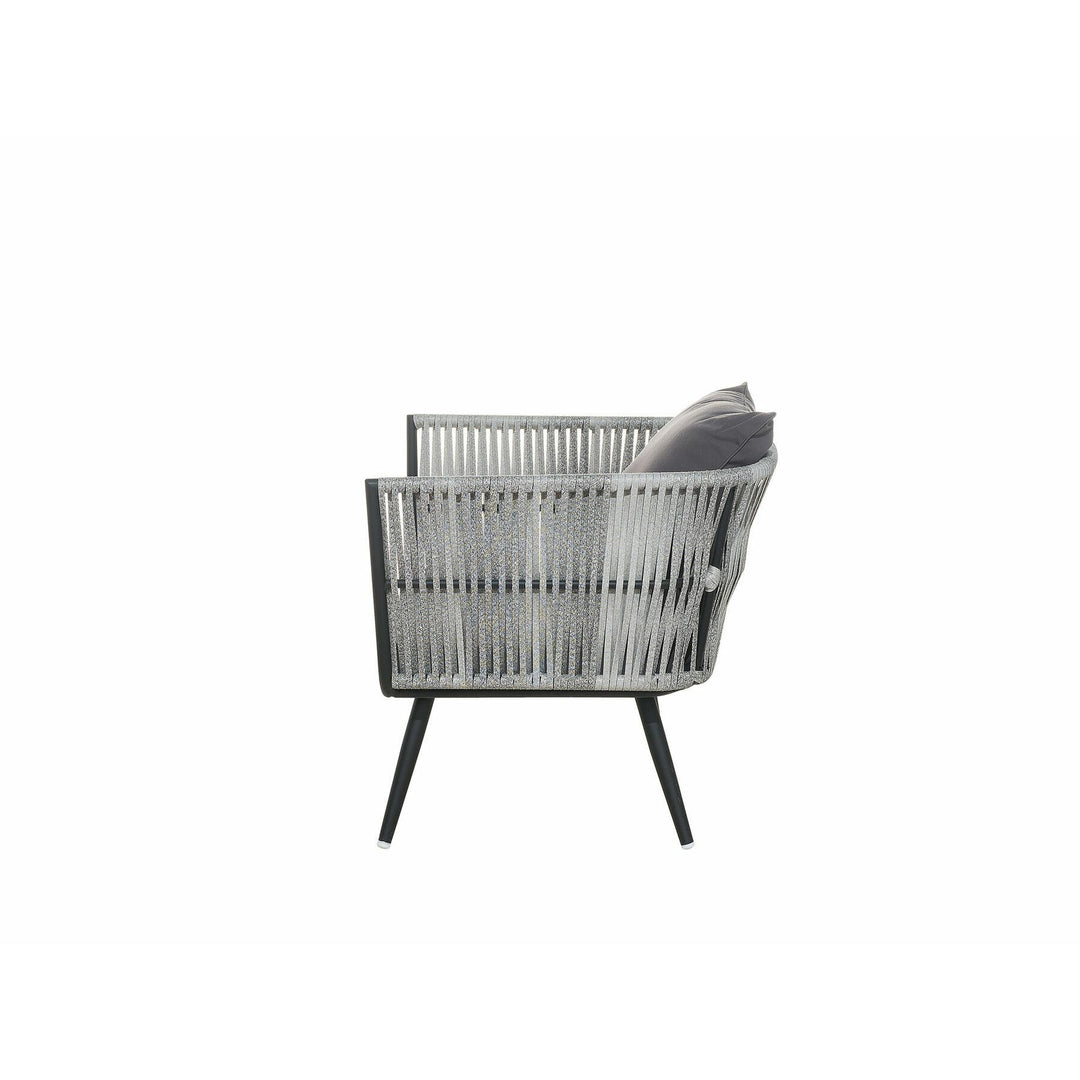 Ragusa 4 Seater PE Rattan Garden Sofa Set Grey