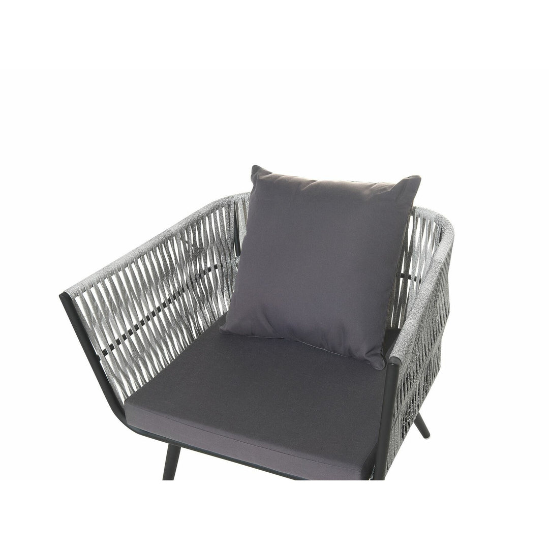 4 Seater PE Rattan Garden Sofa Set Grey Ragusa