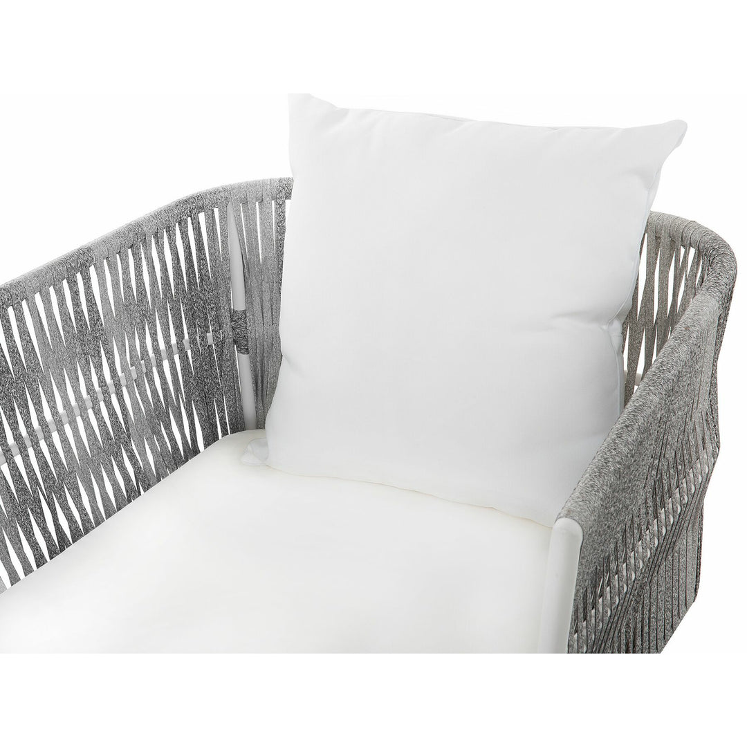 Ragusa 4 Seater PE Rattan Garden Sofa Set Off-White