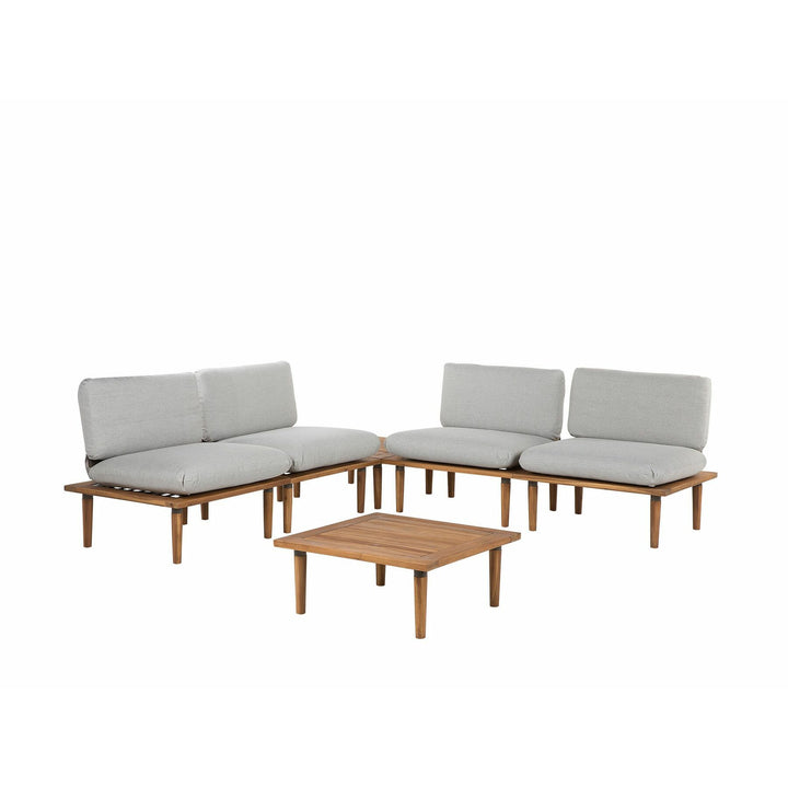 Frascati 4 Seater Acacia Wood Garden Sofa Set Grey 