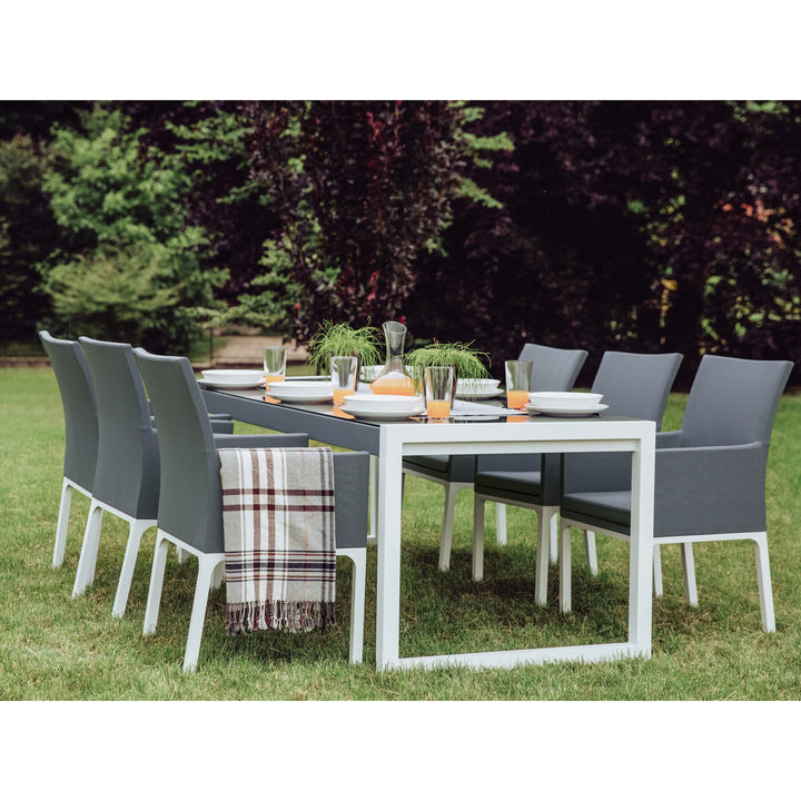 Set of 2 Garden Chairs Grey Bacoli
