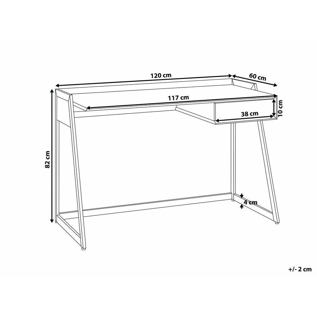 Kaelin 1 Drawer Home Office Desk 120 x 60 cm