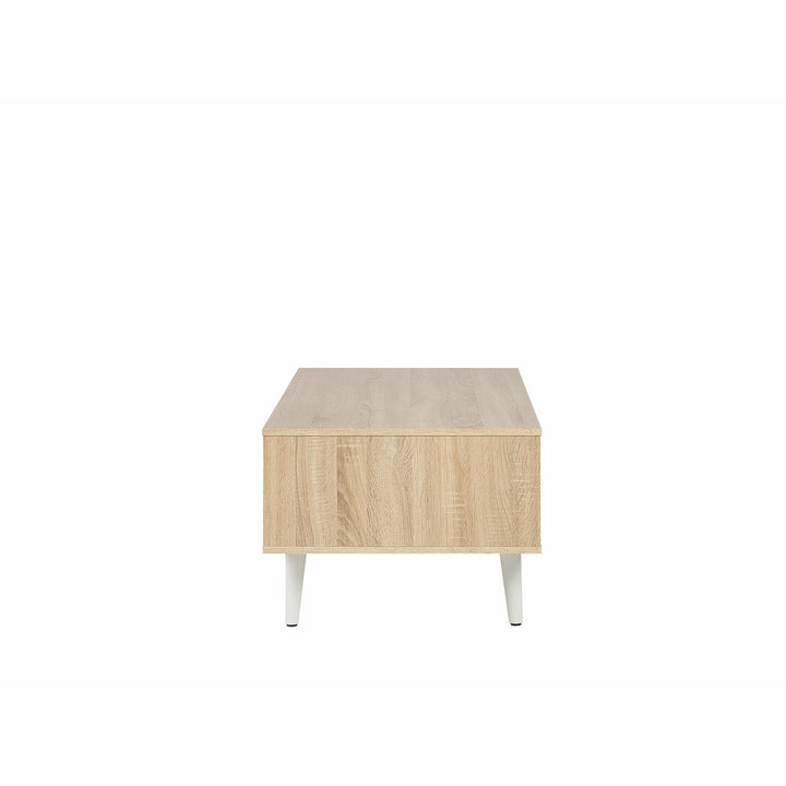 Meco Coffee Table White and Light Wood