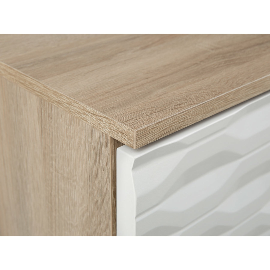 Meco Coffee Table White and Light Wood