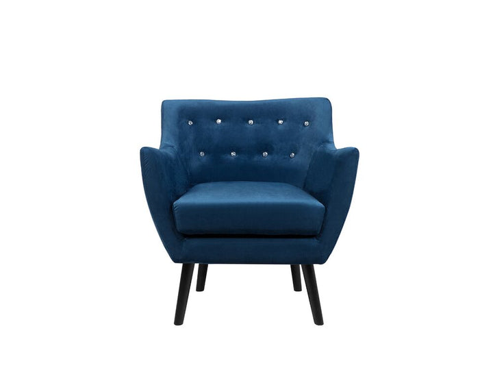Drammen Armchair Velvet Navy Blue