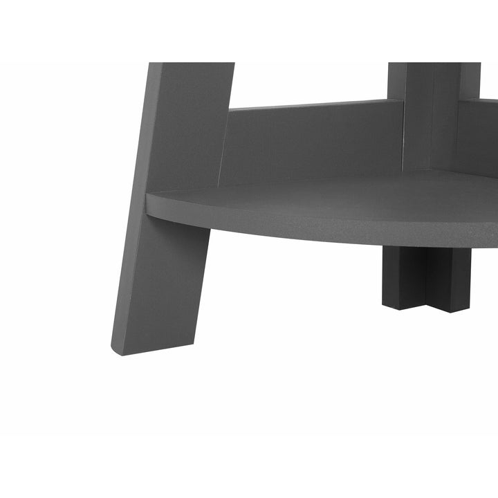 Gianni Corner Ladder Shelf Grey