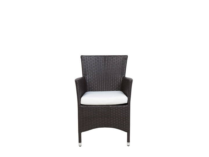 Italy 8 Seater PE Rattan Garden Dining Set Dark Brown