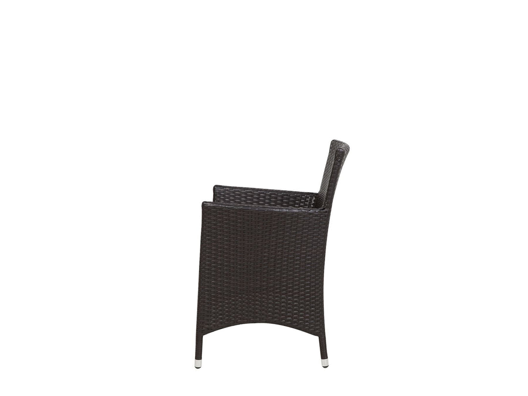 Italy 8 Seater PE Rattan Garden Dining Set Dark Brown