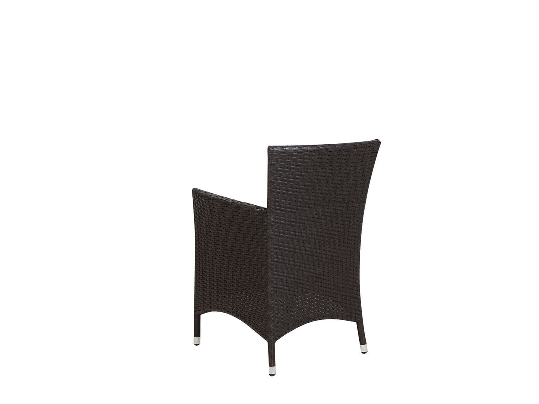 Italy 8 Seater PE Rattan Garden Dining Set Dark Brown