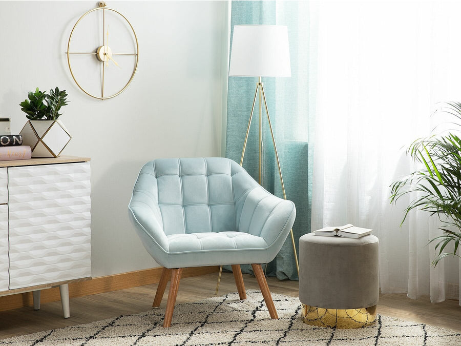 Armchair Velvet Light Blue KARIS
