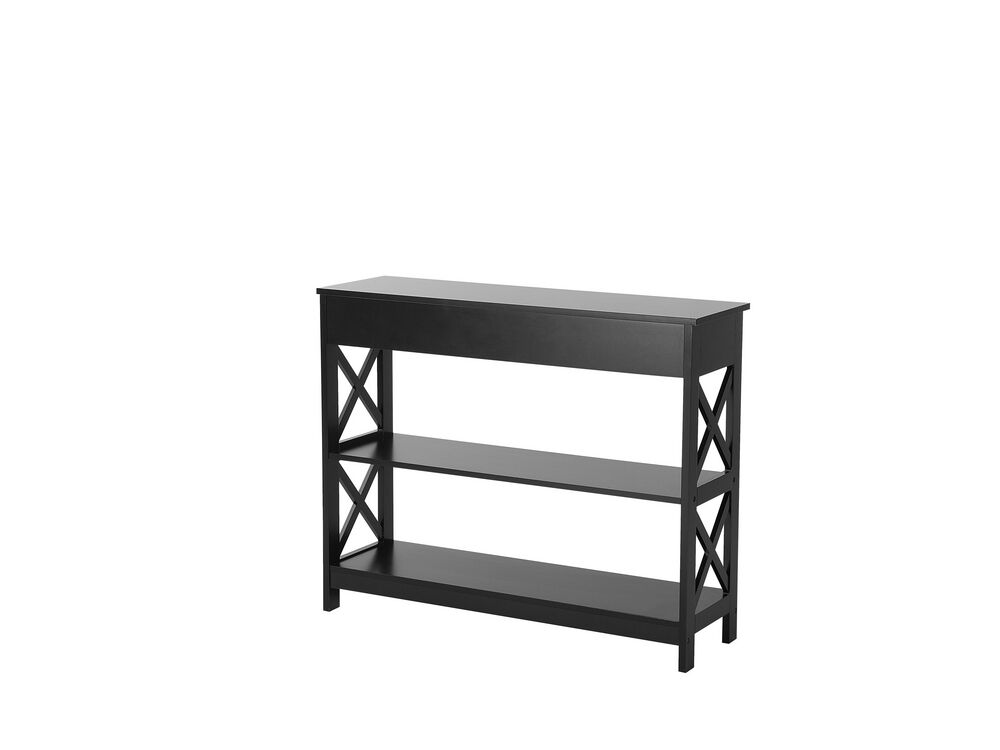 1 Drawer Console Table Black Montgomery