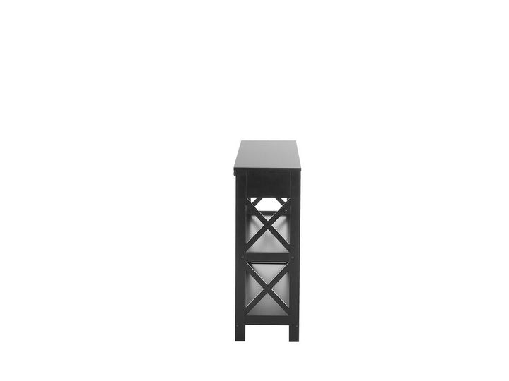 1 Drawer Console Table Black Montgomery