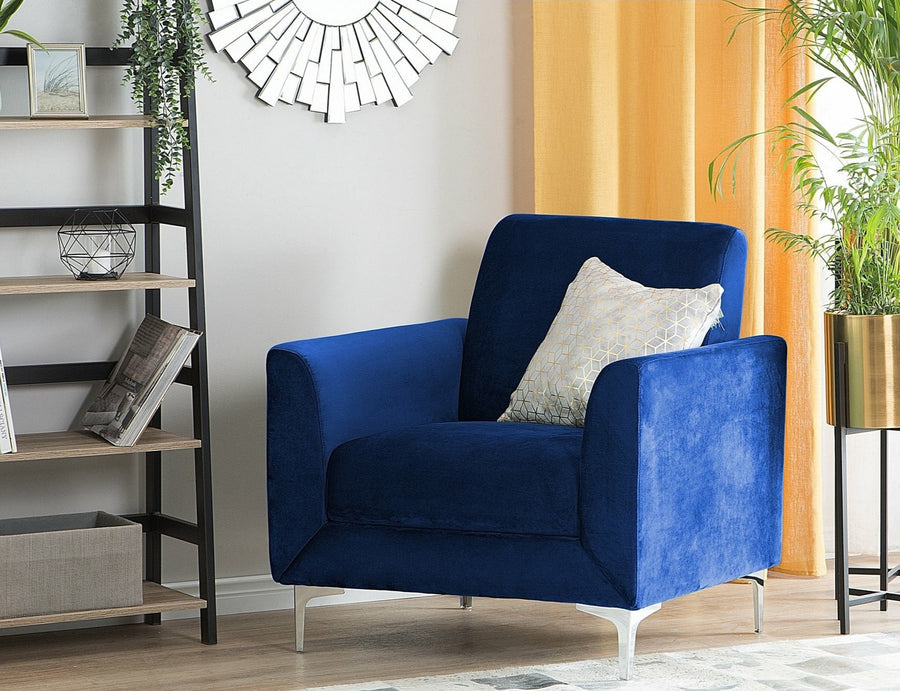 Armchair Velvet Navy Blue FENES