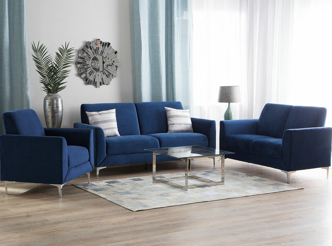 Fenes Armchair Velvet Navy Blue