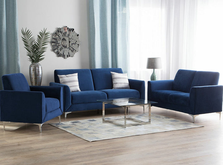 Fenes Armchair Velvet Navy Blue