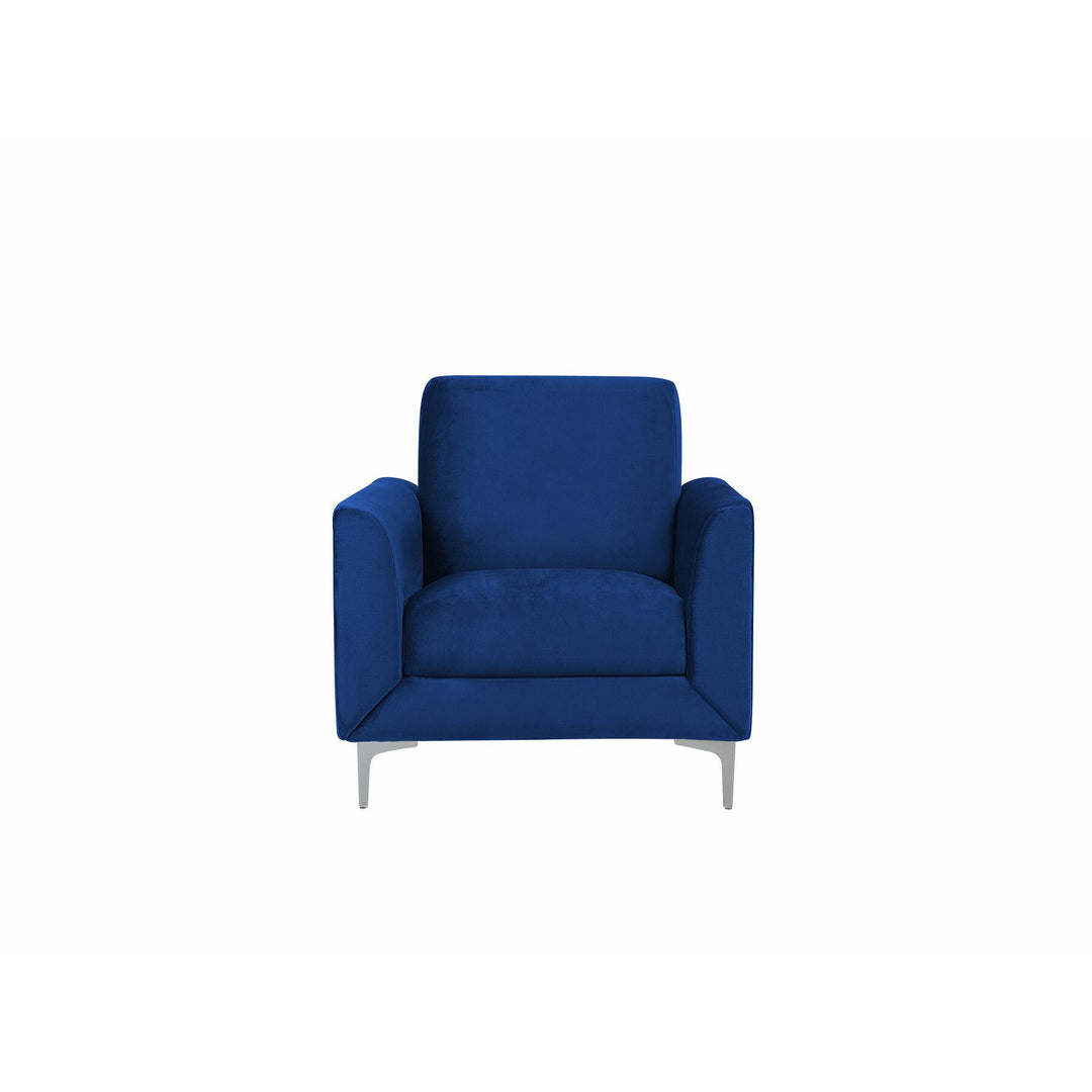 Fenes Armchair Velvet Navy Blue