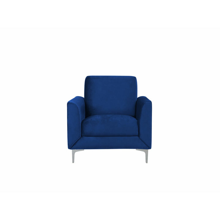 Fenes Armchair Velvet Navy Blue