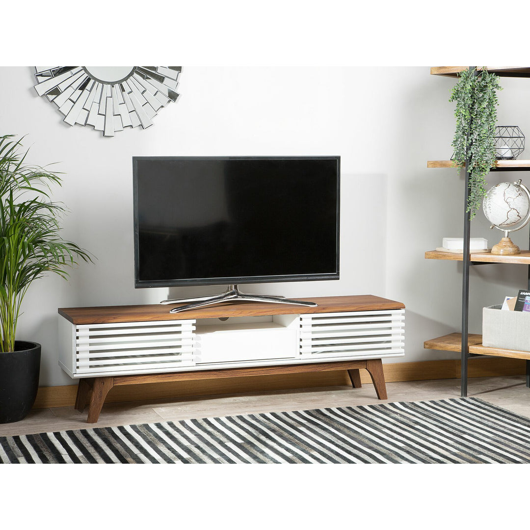 Oglethorpe - May TV Stand White and Dark Wood