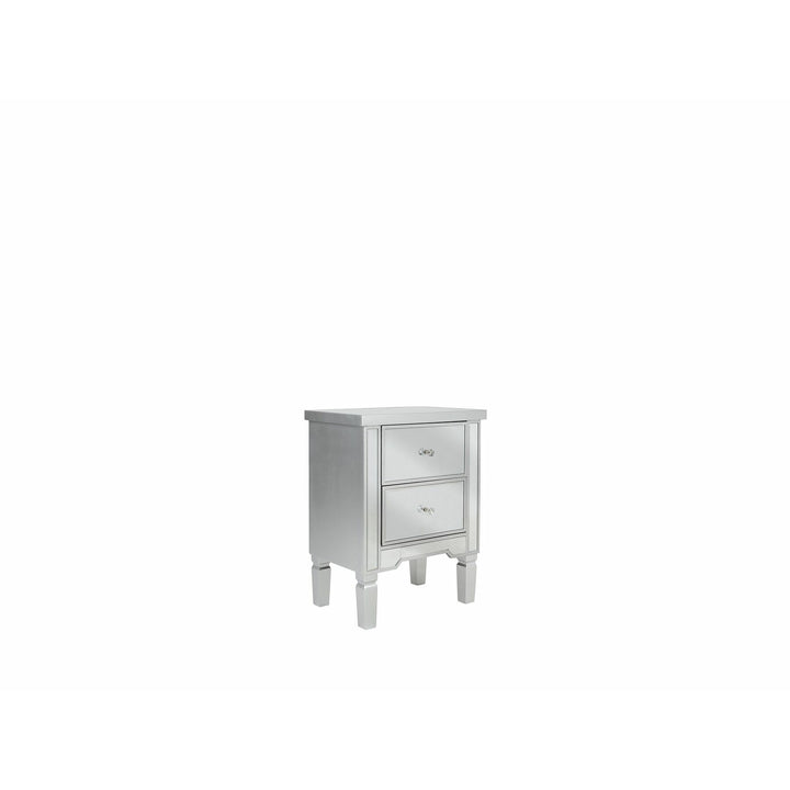 Shaker 2 Mirrored Bedside Table