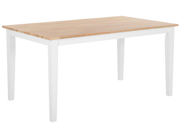 Wooden Dining Table 150 x 90 cm White GEORGIA