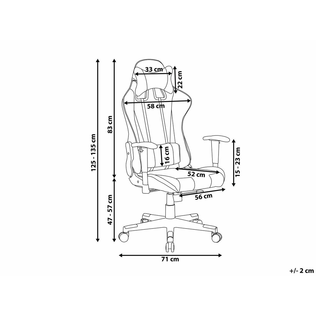 Rafal Faux Leather Reclining Office Chair