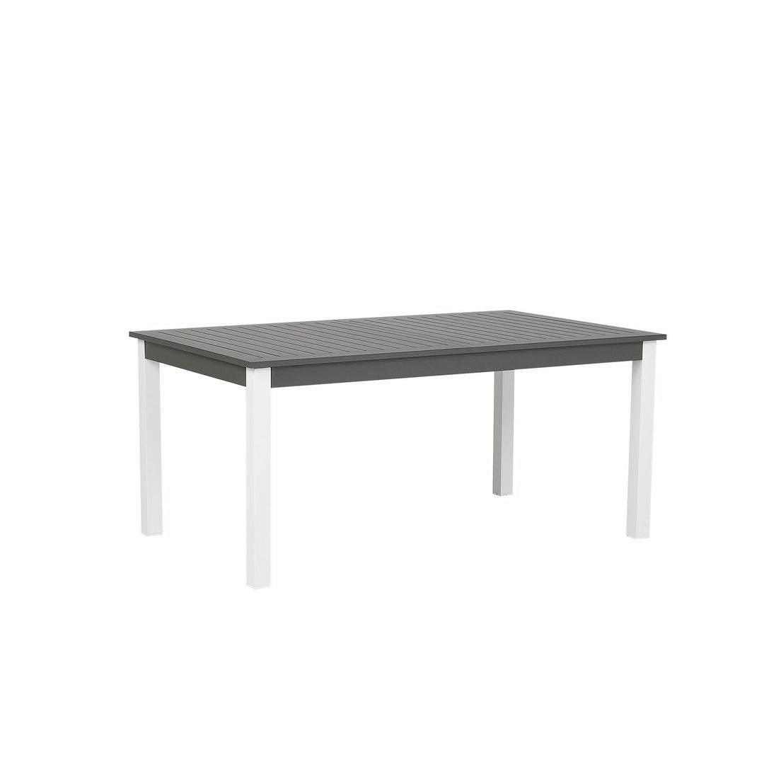 Pancole 6 Seater Metal Garden Dining Set Grey