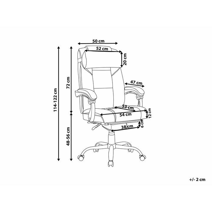 Kalman Reclining Faux Leather Executive Chair