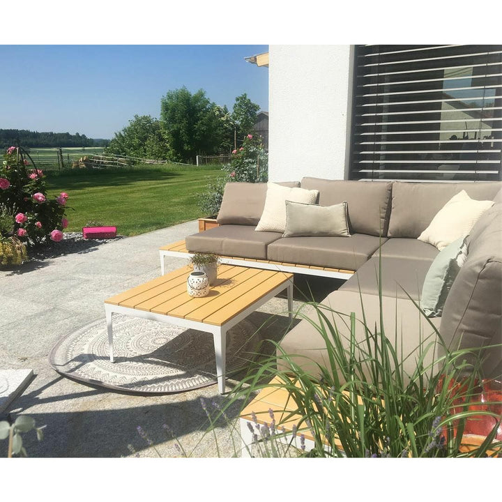 Pasitano Left Hand 5 Seater Garden Corner Sofa Set