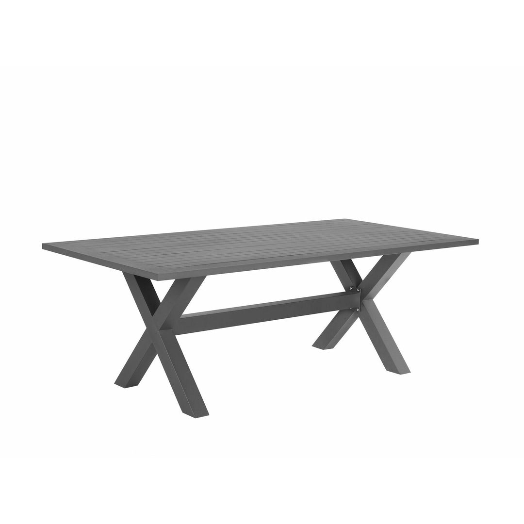 Cascais 6 Seater PE Rattan Garden Dining Set Grey