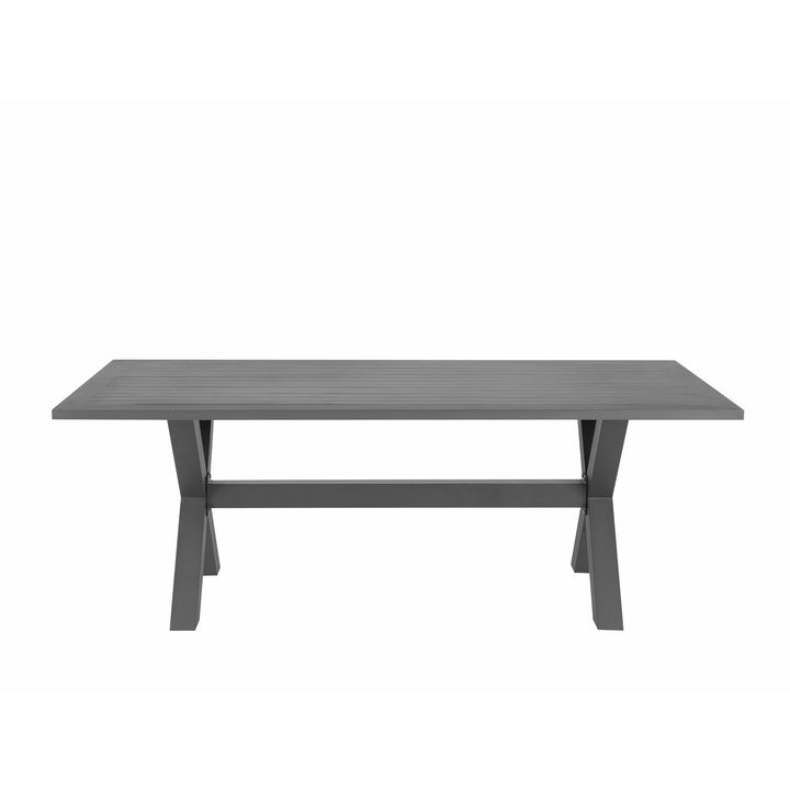 Cascais 6 Seater PE Rattan Garden Dining Set Grey